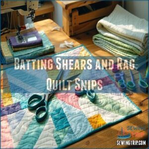 Batting Shears and Rag Quilt Snips