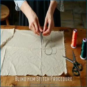 Blind Hem Stitch Procedure