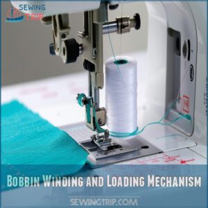 Bobbin Winding and Loading Mechanism