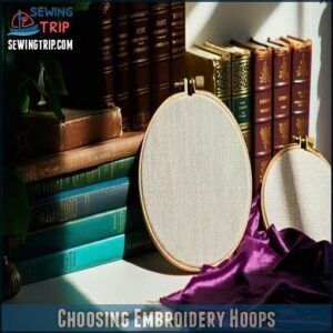 Choosing Embroidery Hoops Choosing Embroidery Hoops