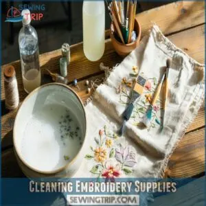 Cleaning Embroidery Supplies