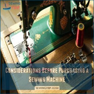 Considerations Before Purchasing a Sewing Machine