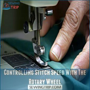 Controlling Stitch Speed With The Rotary Wheel