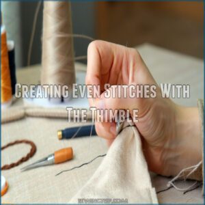 Creating Even Stitches With The Thimble