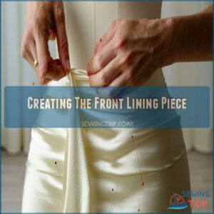 Creating The Front Lining Piece