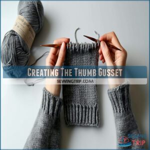 Creating The Thumb Gusset