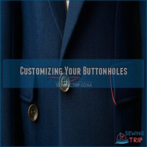 Customizing Your Buttonholes