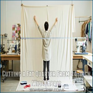 Cutting a Fat Quarter From 44-inch Wide Fabric