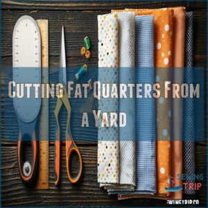 Cutting Fat Quarters From a Yard