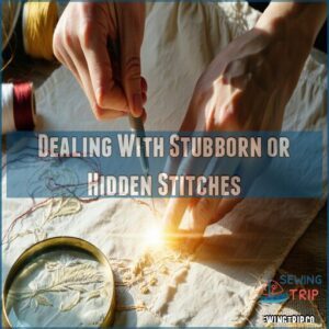 Dealing With Stubborn or Hidden Stitches