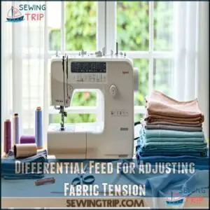 Differential Feed for Adjusting Fabric Tension