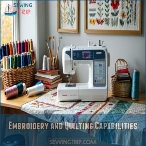 Embroidery and Quilting Capabilities