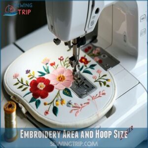 Embroidery Area and Hoop Size