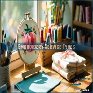 Embroidery Service Types