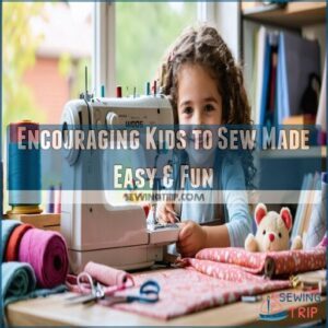 encouraging kids to sew