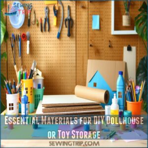 Essential Materials for DIY Dollhouse or Toy Storage