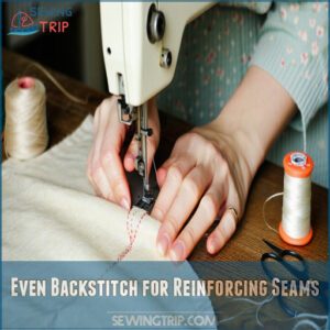 Even Backstitch for Reinforcing Seams