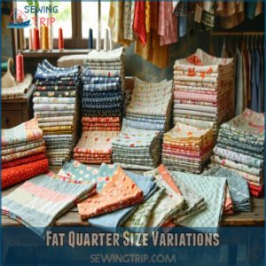 Fat Quarter Size Variations