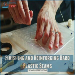 Finishing and Reinforcing Hard Plastic Seams