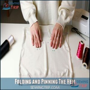 Folding and Pinning The Hem