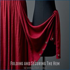 Folding and Securing The Hem