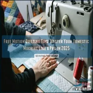 free motion quilting tips for domestic machines