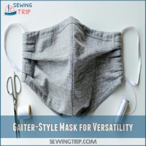 Gaiter-Style Mask for Versatility