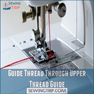 Guide Thread Through Upper Thread Guide