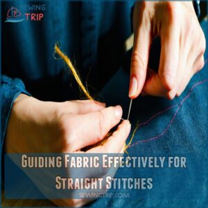 Guiding Fabric Effectively for Straight Stitches