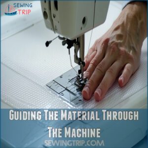 Guiding The Material Through The Machine