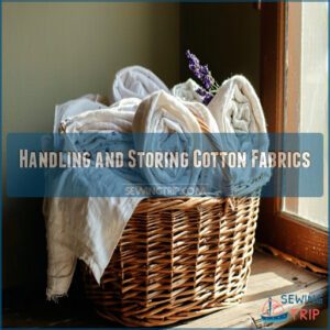 Handling and Storing Cotton Fabrics