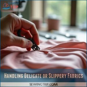 Handling Delicate or Slippery Fabrics