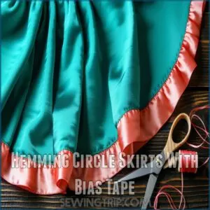 Hemming Circle Skirts With Bias Tape