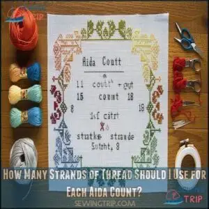 How Many Strands of Thread Should I Use for Each Aida Count