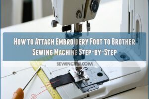 how to attach embroidery foot to brother sewing machine