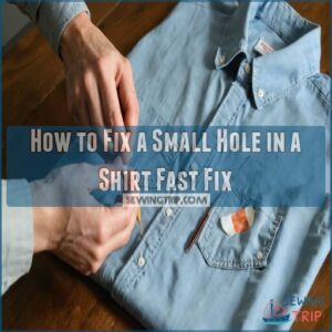 how to fix a small hole in a shirt