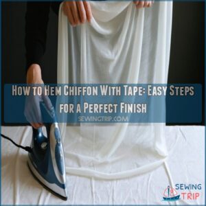 how to hem chiffon with tape