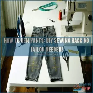 how to hem pants for beginners