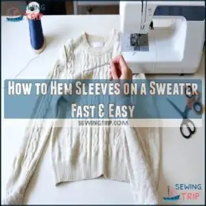 how to hem sleeves on a sweater