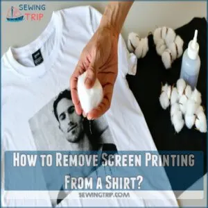 how to remove screen printing from a shirt