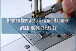 how to replace a sewing machine walking foot