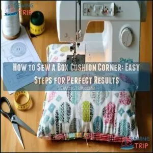 how to sew a box cushion corner