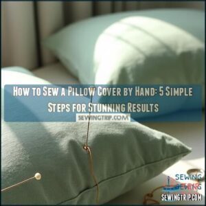 how to sew a pillow cover by hand