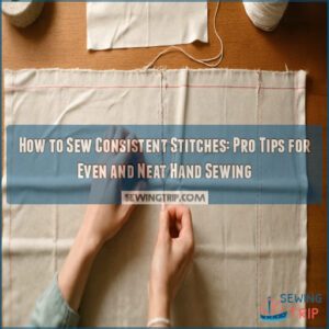 how to sew consistent stitches