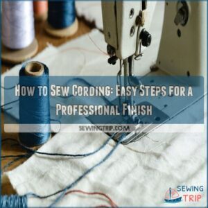 how to sew cording