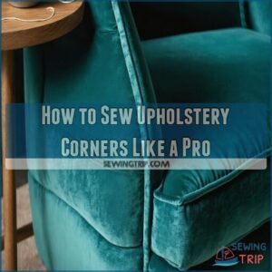 how to sew upholstery corners