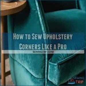 how to sew upholstery corners