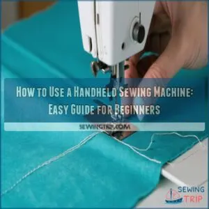 how to use a handheld sewing machine