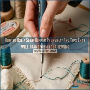 how to use a seam ripper properly