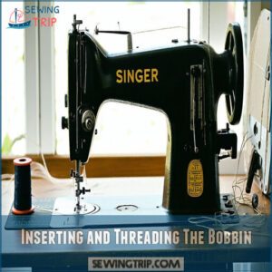 Inserting and Threading The Bobbin